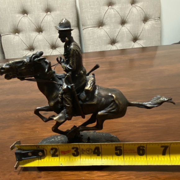 Trooper of the Plains by Frederic Remington Pure Bronze Collectible Sculpture - Picture 12 of 12